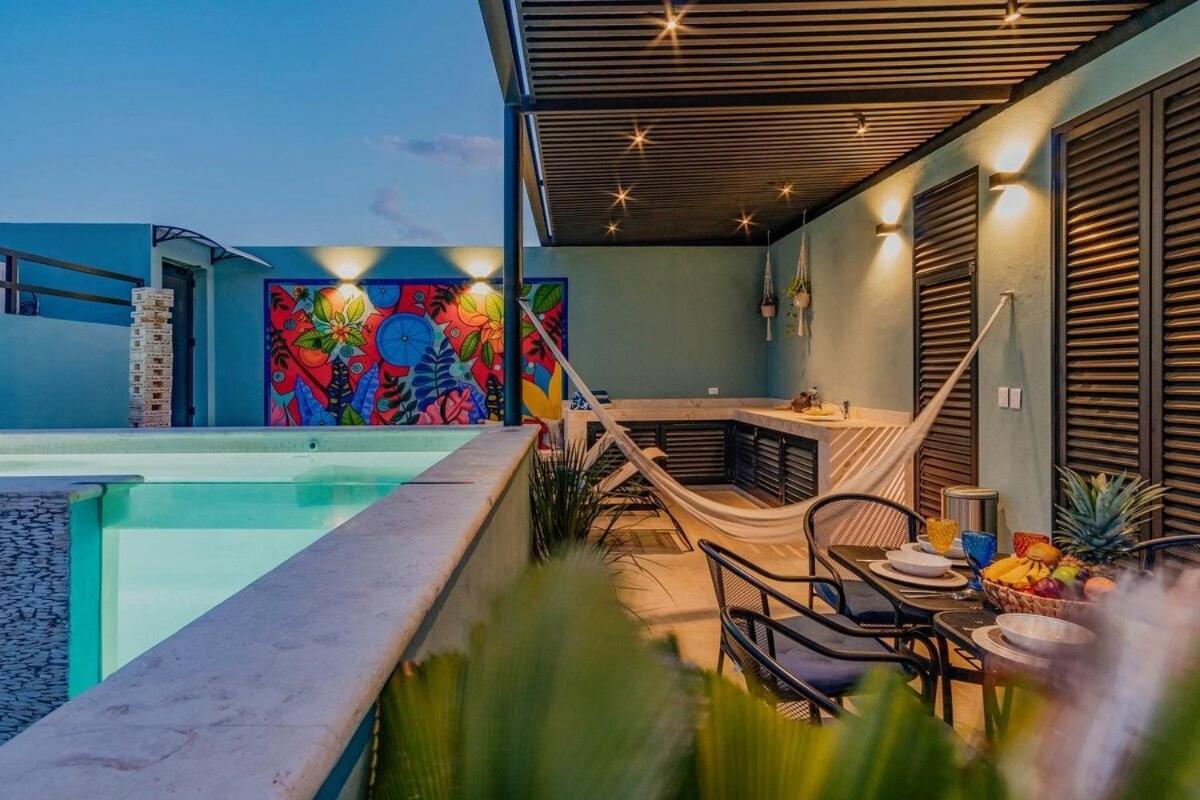 Rincon Del Cielo Rooftop With Glass Walled Pool Mérida Eksteriør bilde