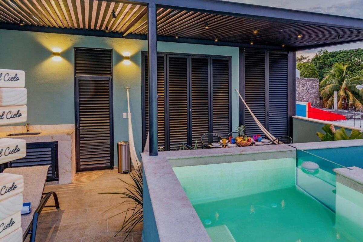 Rincon Del Cielo Rooftop With Glass Walled Pool Mérida Eksteriør bilde